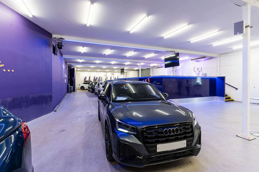 Business with LED lighting
