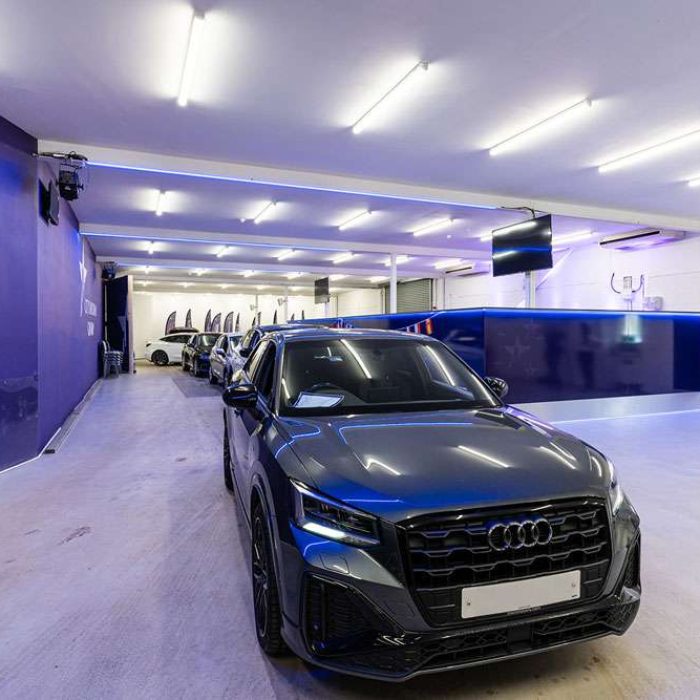 Business with LED lighting